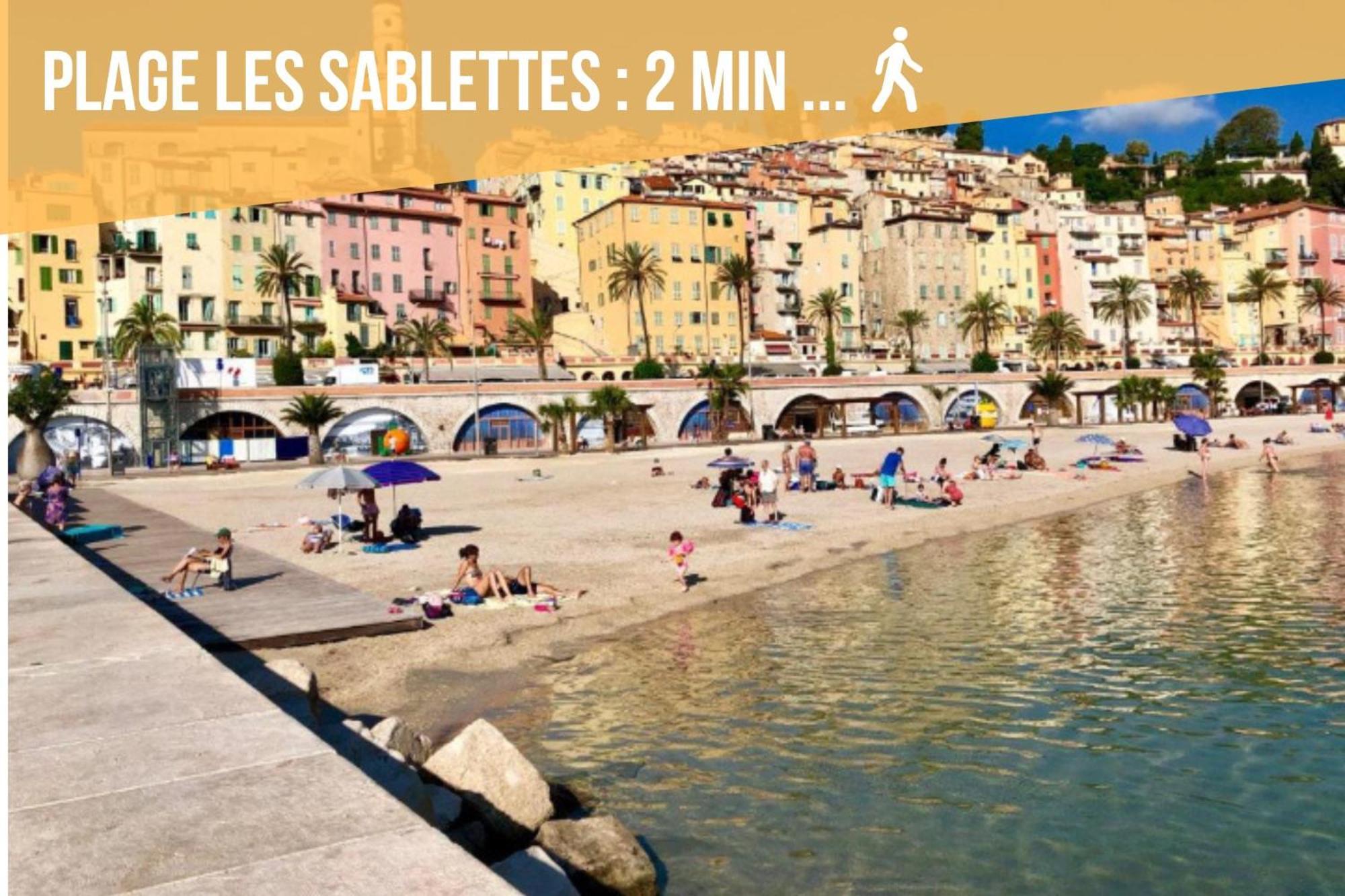 Ou Mentounasc - Duplex Vieille Ville Menton - Free Parking Exterior photo